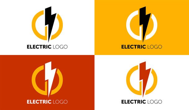 Iluminação amarelo parafuso Flash Logo design vetor elemento. Fast Quick Power Símbolo de conceito de design de ícone rápido. Thunderbolt ícone do logotipo. Logotipo Thunderbolt. Logotipo. Imagem Thunderbolt
 - Vetor, Imagem