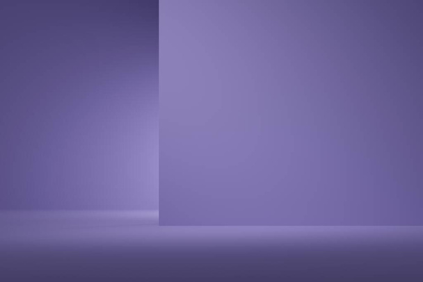 Fondo abstracto color púrpura con foco para el producto. concepto mínimo. renderizado 3d - Foto, imagen