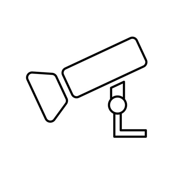 CCTV, cámara digital de seguridad, icono de línea delgada de protección. Ilustración vectorial lineal
. - Vector, imagen