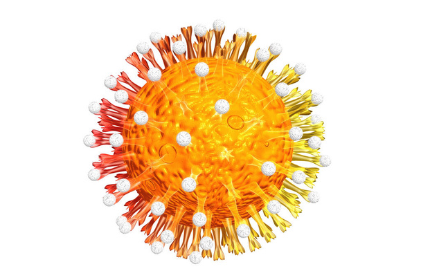 Virová buňka.3d vykreslení - Fotografie, Obrázek