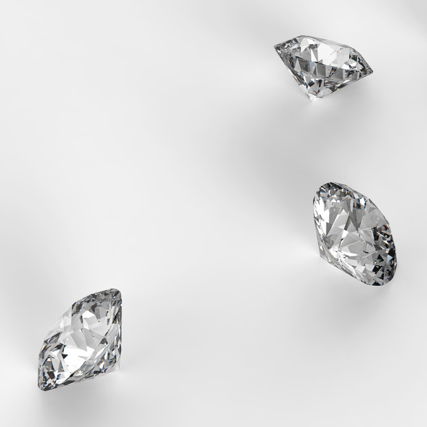 ダイヤモンドの 3 d 概念として組成 - 写真・画像