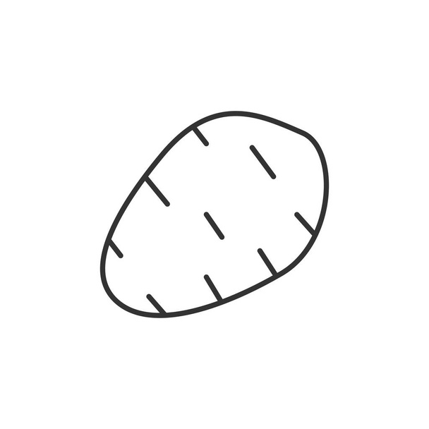 Aardappel pictogram geïsoleerd op witte achtergrond. Plantaardig symbool modern, eenvoudig, vector, icoon voor website design, mobiele app, ui. Vector Illustratie - Vector, afbeelding