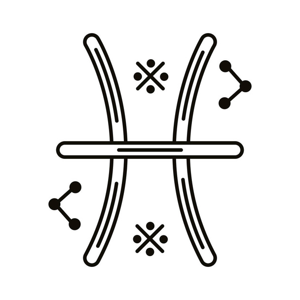 piszodiac σύμβολο γραμμή σύμβολο στυλ εικονίδιο - Διάνυσμα, εικόνα
