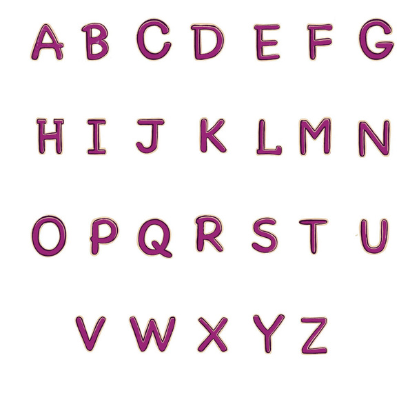 Englisches Alphabet Band von a bis z handgezeichnet - Foto, Bild