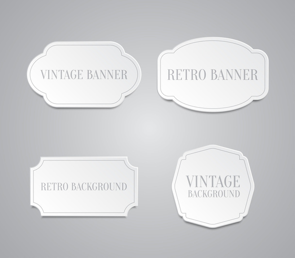 Vintage style design for websites or banners for business - Vector, Image