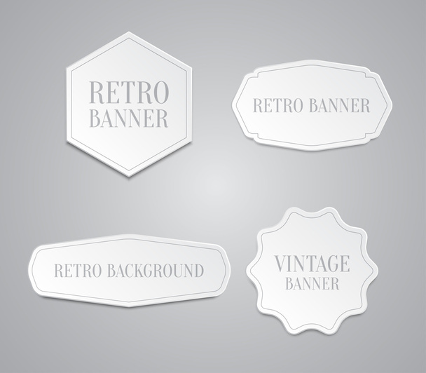 Vintage style design for websites or banners for business - Wektor, obraz