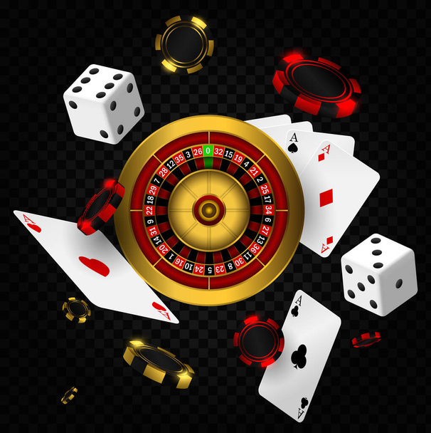 kasino sázení ruleta - Vektor, obrázek