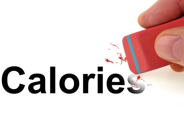 Витерти слово калорії за допомогою гумки
 - Фото, зображення