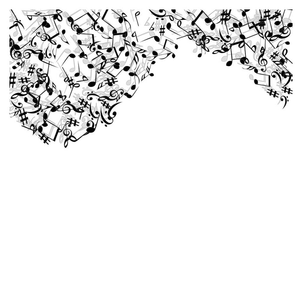 Μουσικά Σύμβολα. Σύγχρονο φόντο με σημειώσεις. Διανυσματικό στοιχείο για μουσική αφίσα - Διάνυσμα, εικόνα