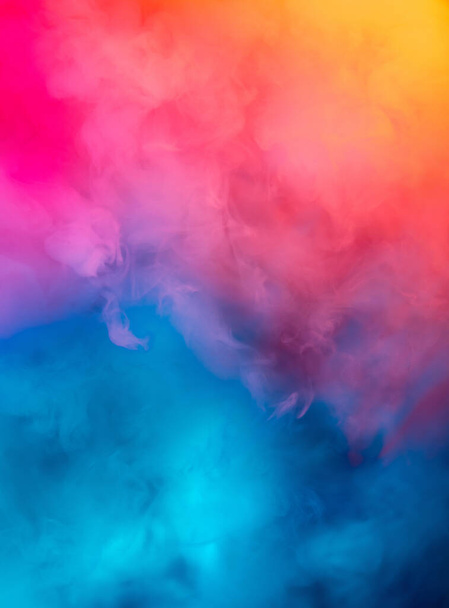 Abstract colorful, multicolored smoke spreading, bright background for advertising or design, wallpaper for gadget - Fotoğraf, Görsel