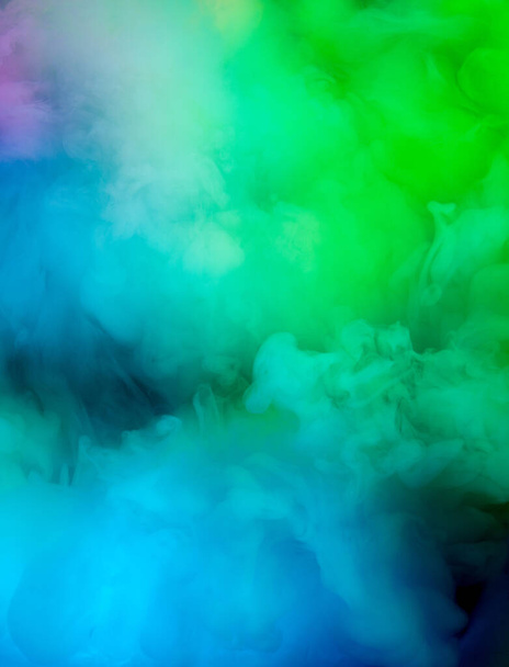 Abstract colorful, multicolored smoke spreading, bright background for advertising or design, wallpaper for gadget - Foto, Imagem