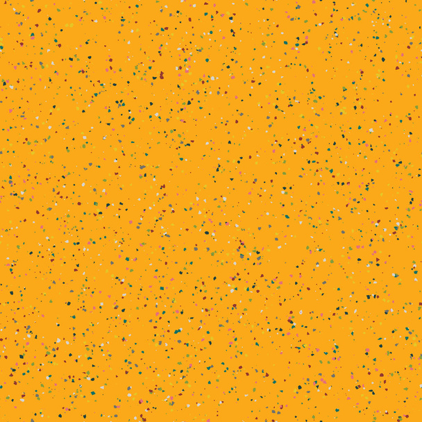Seamless repeat vector pattern swatch.  Speckled spotty color grains elements  on plain background. - Vector, Image