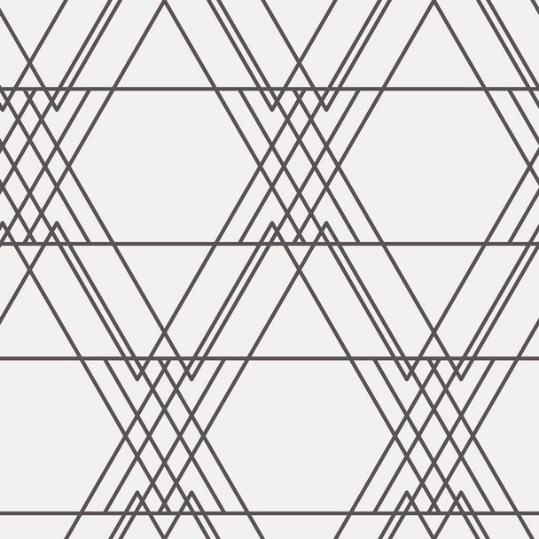 Geometrische vormgeving, eenvoudige lijn kunst, naadloze herhaling vector patroon. Perfect voor tegels, textiel, behang - Vector, afbeelding