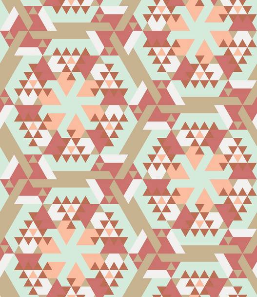 Kilim, textile or tiles themed seamless pattern geometrical design. Vector digital art - Vector, Image