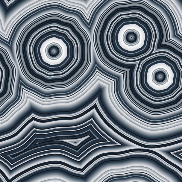 Colorido holográfico iridiscente infinito Agate Geode Seamless Repetir Vector Pattern Swatch. Bandas y centros de cristal. Resumen, natural, contornos, crudo, tierra, piedra, roca. Arte Generativo
. - Vector, Imagen