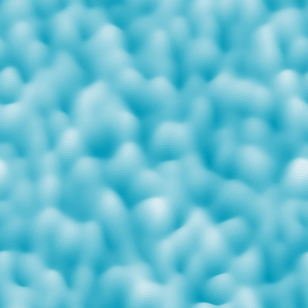 Bumpy surface like hills or electron microscopic image of atoms or moon surface or monochrome smooth mounds.  Coded seamless repeat vector pattern swatch.  Generative Art. - Vector, Image