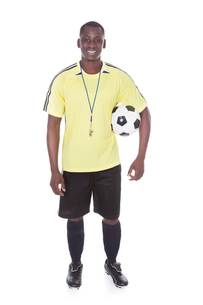 Football Player With A Soccer Ball - Valokuva, kuva
