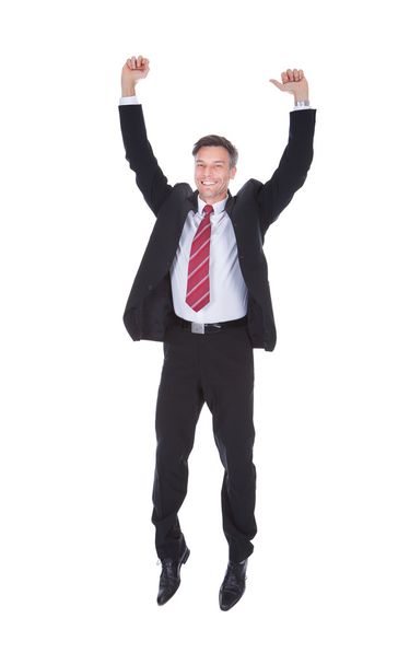Excited Mature Businessman - Фото, изображение