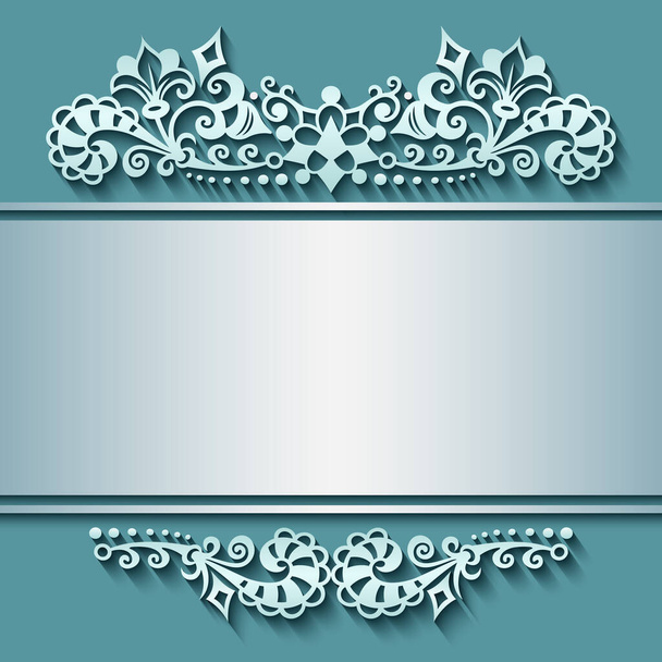 Vector abstract ornamental nature vintage frame. - Διάνυσμα, εικόνα
