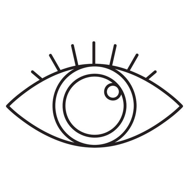 Eye icon. Single high quality outline symbol of look for web design or mobile app. Thin line signs of education for design logo, visit card, etc. Outline logo of school. - Photo, Image
