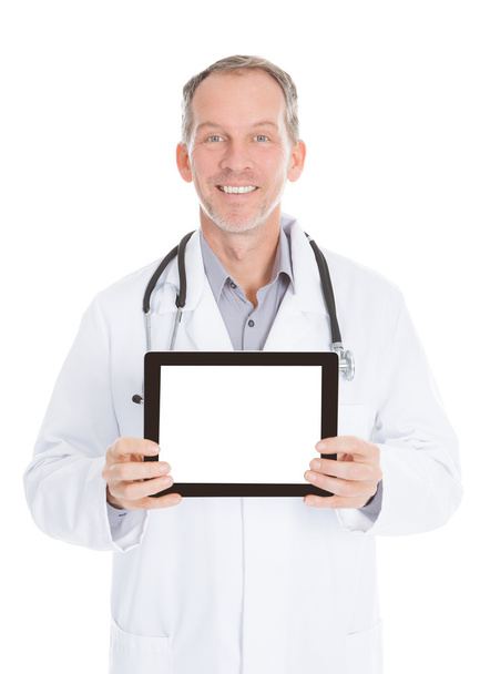Doctor Showing Tablet - 写真・画像