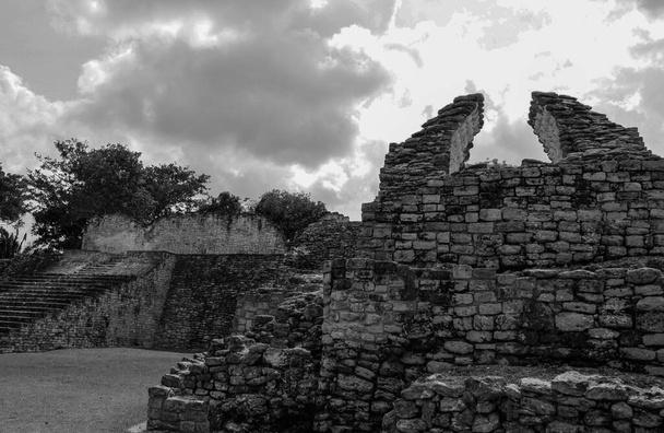 Kohunlich archäologische Stätte der präkolumbianischen Maya-Kultur, Mexiko - Foto, Bild