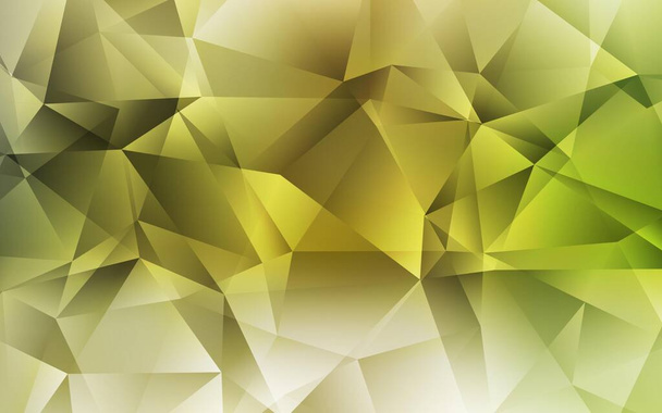 Ανοιχτό πράσινο, κίτρινο διανυσματικό πολυγωνικό φόντο. Μια εντελώς νέα έγχρωμη απεικόνιση σε πολυγωνικό στυλ. Πρότυπο για το ιστορικό του κινητού τηλεφώνου. - Διάνυσμα, εικόνα