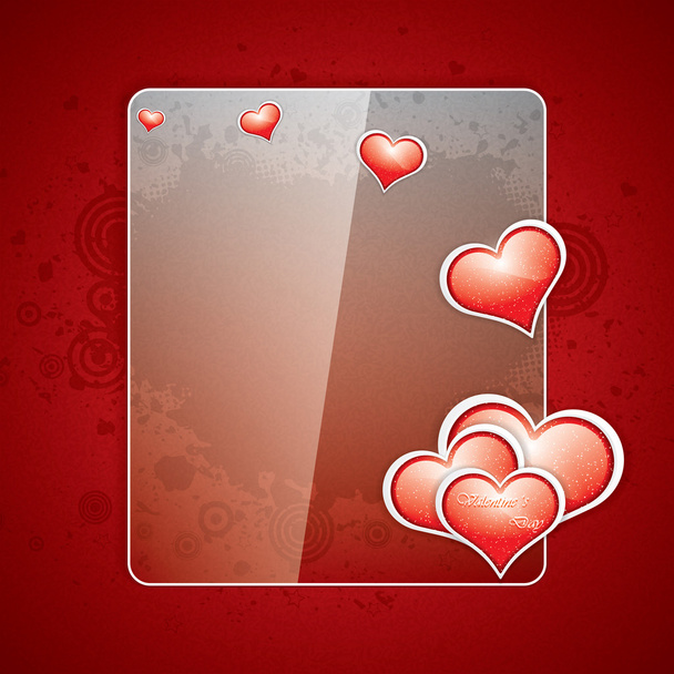 Grunge valentine background - ベクター画像