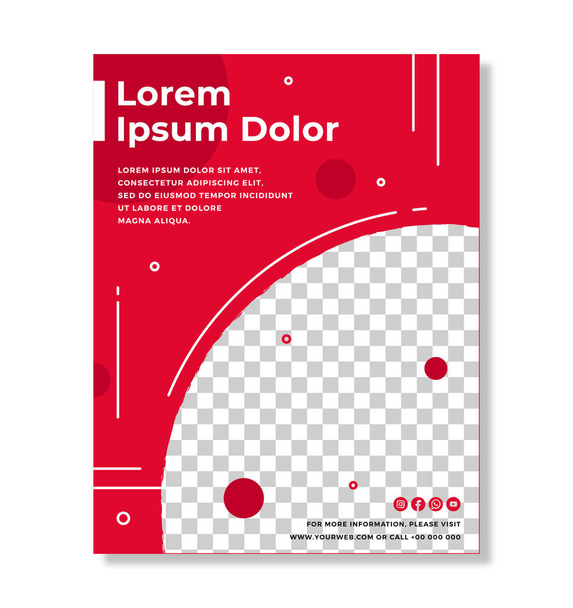 Modern vector poster template for your business or event. Can also be used as Brochure, Magazine,Poster, Flyer, Banner - Photo, Image