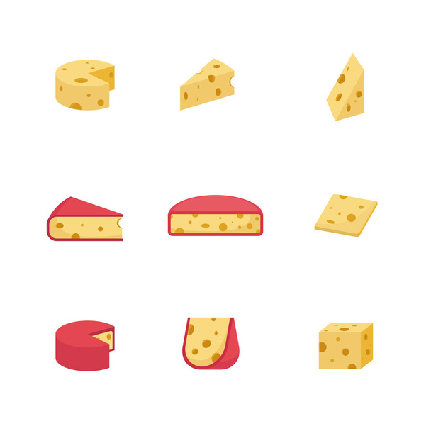 cheese vector flat design icon - Vector, Image