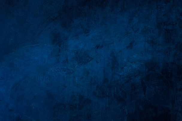 Grunge blu navy sfondo texture astratta blu scuro. Pittura blu sulla vecchia superficie della parete in stucco di cemento vintage con motivo a grana per banner modello grafica arte creativa design, sfondo, wallpape - Foto, immagini