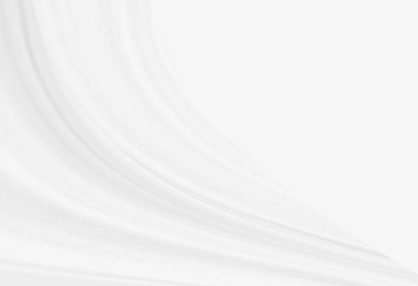 Білий абстрактний фон текстури білої тканини з елегантним м'якою хвилею вигнутий візерунок на шовковій атласному тканині текстильна поверхня аркуша для прикраси шпалер і будь-якого дизайну
 - Фото, зображення