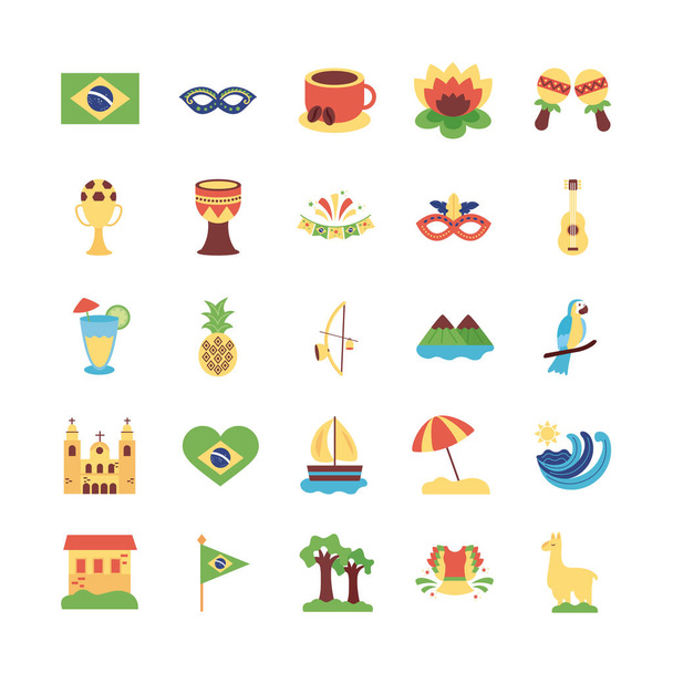 пучок бразильських наборів іконок
 - Вектор, зображення