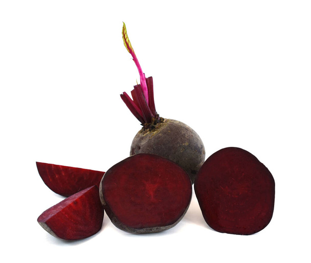 Fresh beetroot isolated on white background - 写真・画像