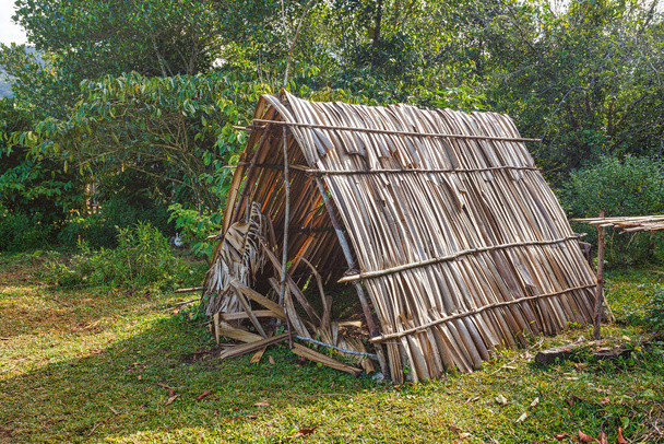 primitieve schuilplaats voor vissers op Masoala Island, Madagaskar - Foto, afbeelding