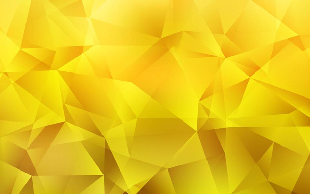 Light Yellow vector polygonal background. Creative geometric illustration in Origami style with gradient. New template for your brand book. - Vector, Image