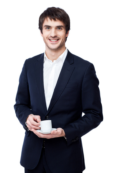 Businessman hold coffee cup - Φωτογραφία, εικόνα