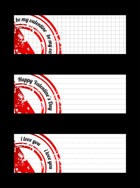 Valentines Day labels - Vektor, kép