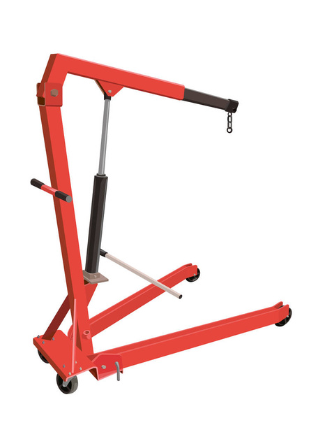 Folding Engine Stand on illustration graphic vector - Vecteur, image