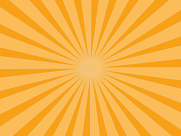 Ηλιαχτίδες πορτοκαλί φόντο. Το αστέρι της ηλιαχτίδας έσκασε. Εικονογράφηση διανύσματος eps - Διάνυσμα, εικόνα