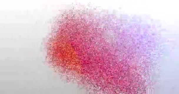 1000, 1K. Logo des particules. Animation de texte - Séquence, vidéo