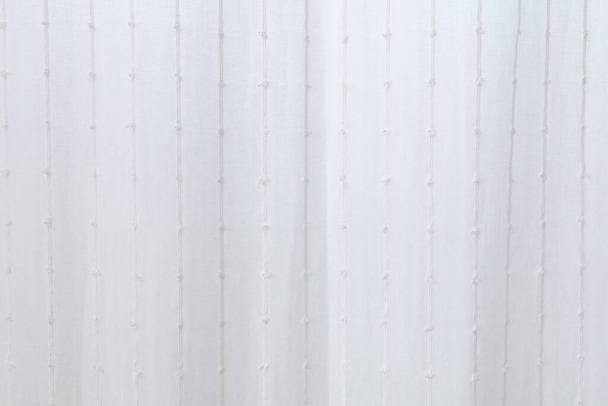 Thin white curtains filter the light. white background for wallpaper. - Photo, Image