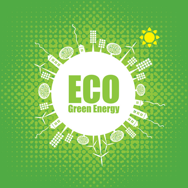 Green energy - Vektor, obrázek