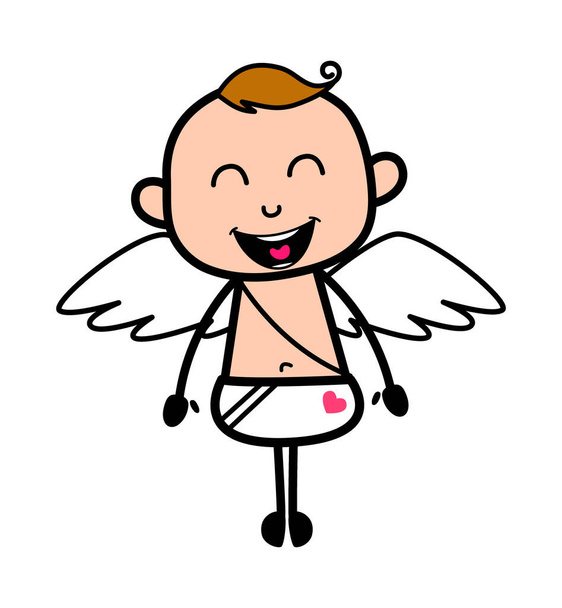 Чарівний ангел мультфільм Ілюстрація
 - Вектор, зображення