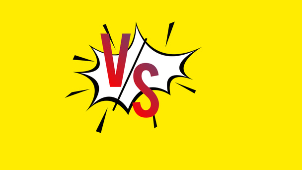versus logo vs letters for sports and fight competition - Photo, Image