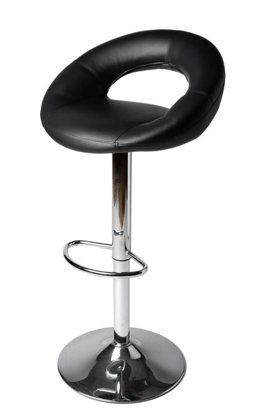 High soft bar stool isolated on white - Fotó, kép