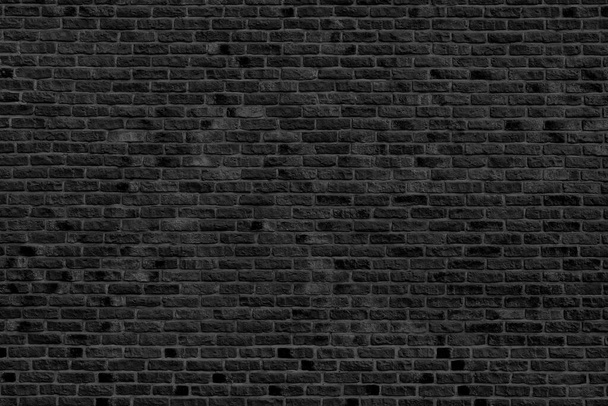 abstract black brick wall background - Photo, Image