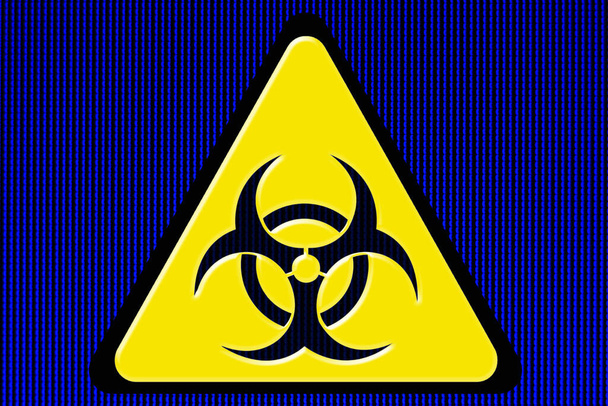 Sinal de risco biológico Amarelo 3d
 - Foto, Imagem