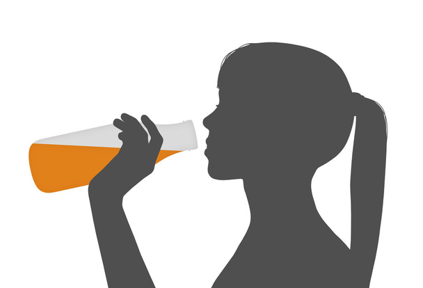 Женщина пьет сок
 - Фото, изображение