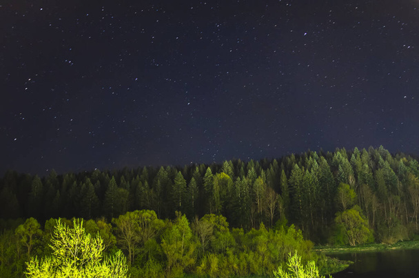 Έναστρη νύχτα στα Καρπάθια Όρη - Φωτογραφία, εικόνα